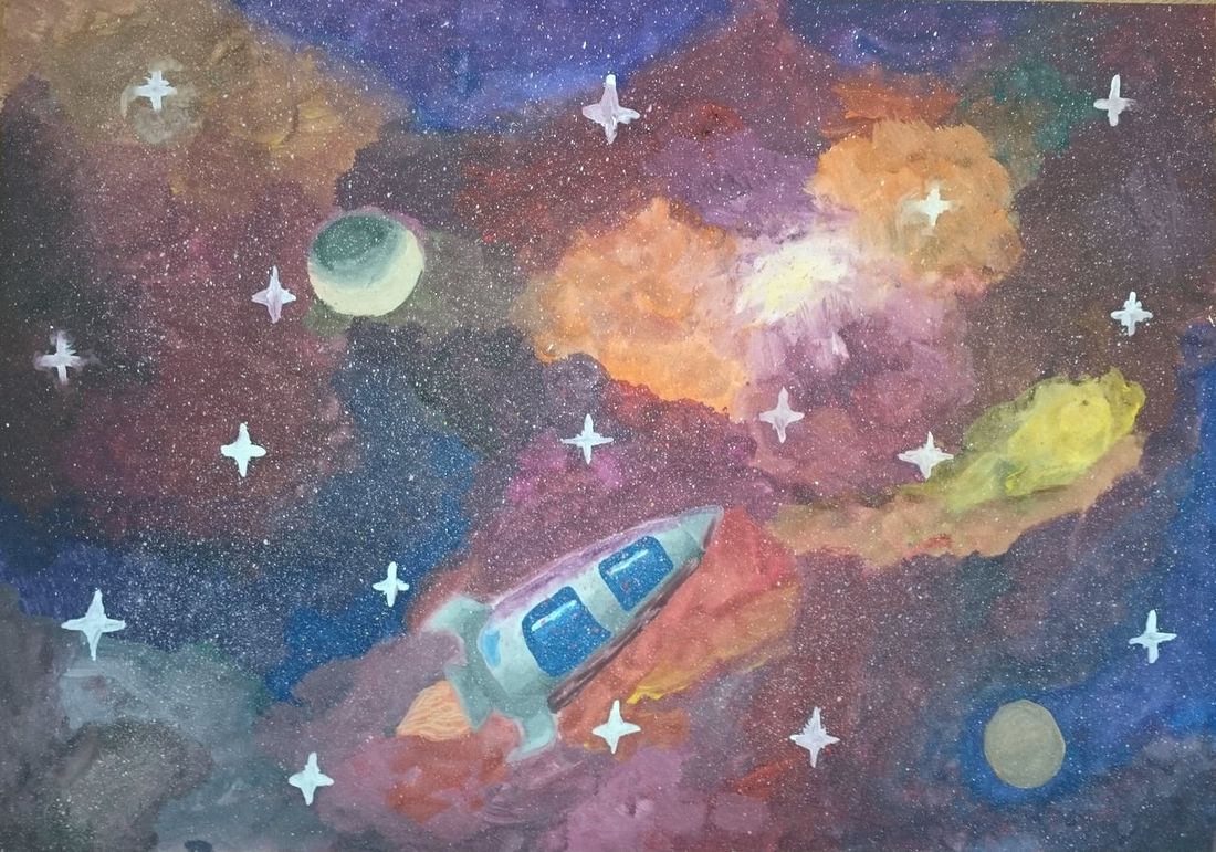 Рисунок на тему космос красками. Рисование для детей космос. Рисунок на космическую тему. Космос глазами детей. Космос красками для детей.